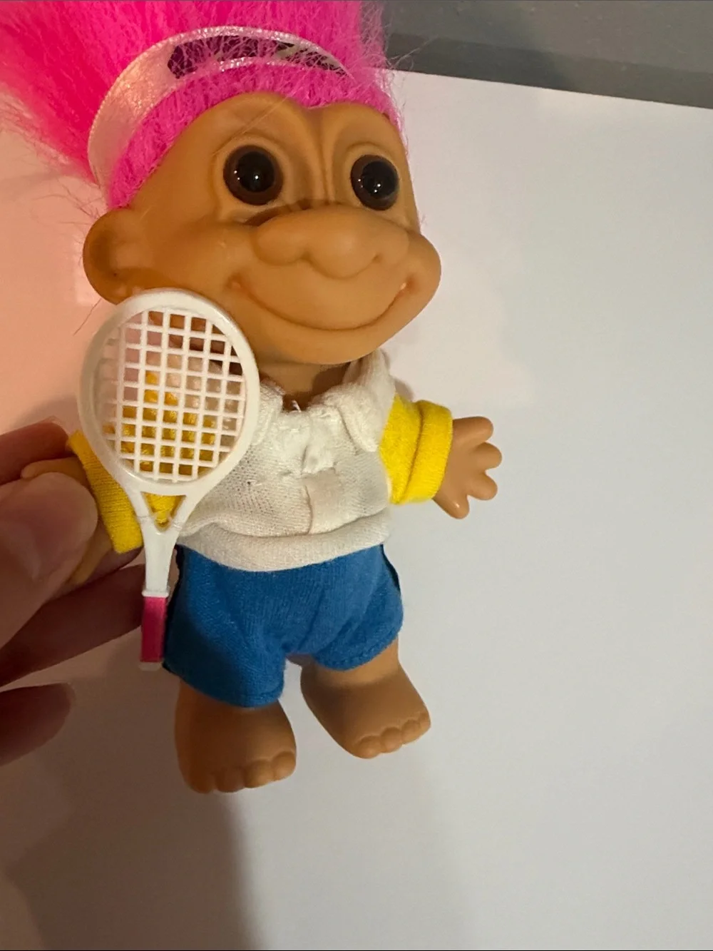 Russ Berrie My Lucky Tennis Player troll doll